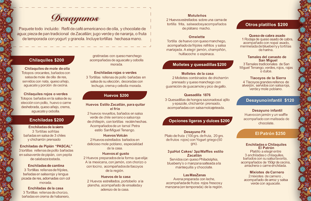 Casa Fernández 1876 Menu - Image 4