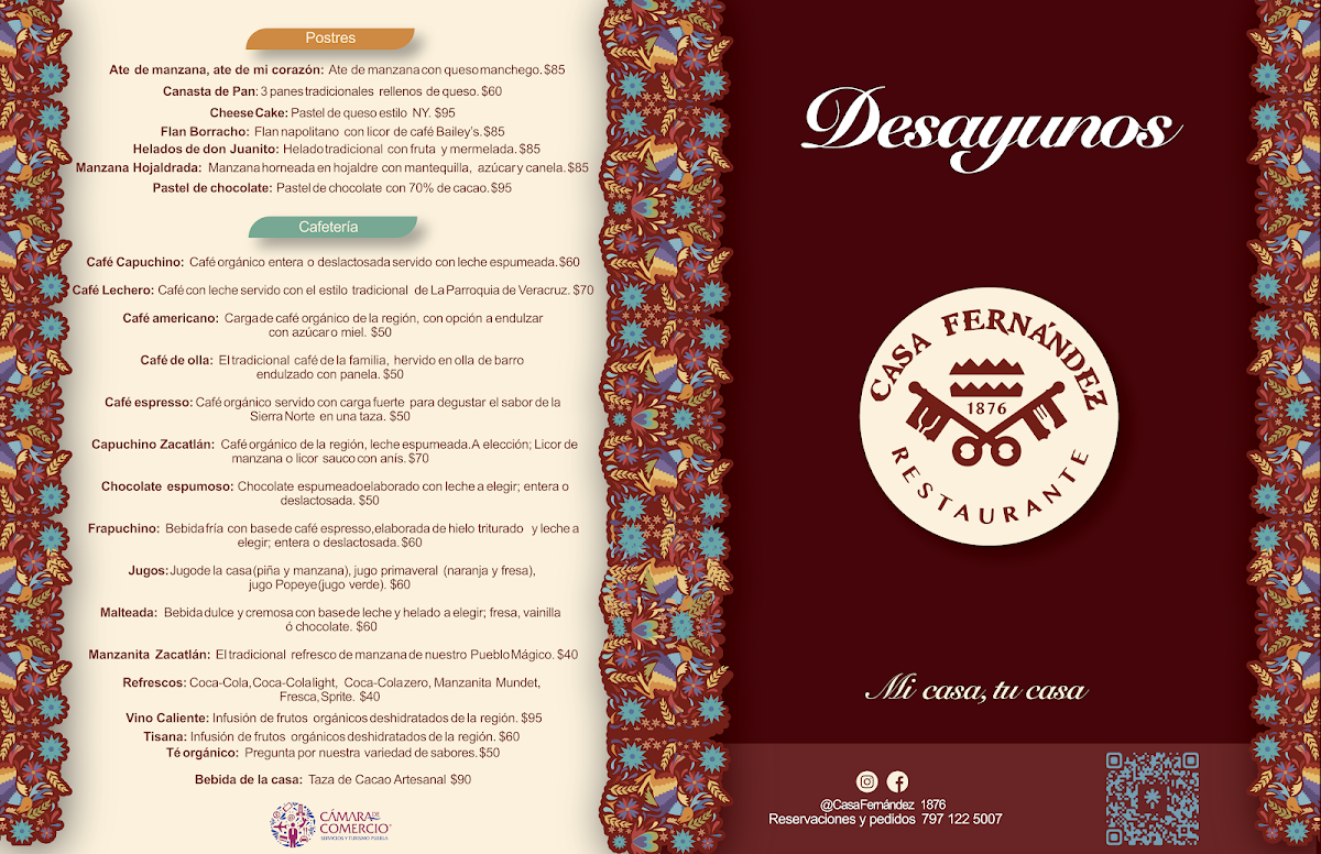 Casa Fernández 1876 Menu - Image 6